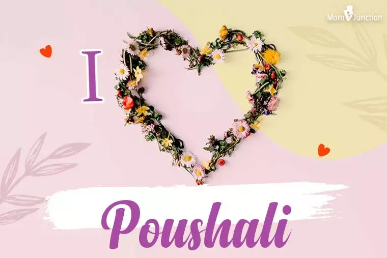 I Love Poushali Wallpaper