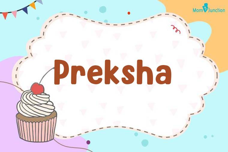 Preksha Birthday Wallpaper