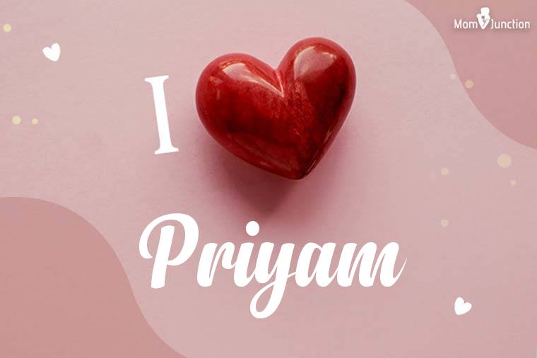 I Love Priyam Wallpaper