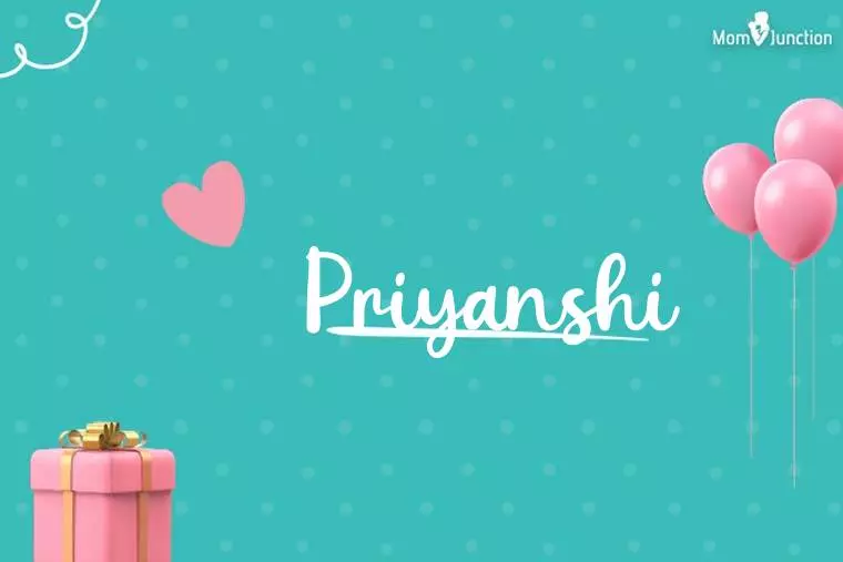Priyanshi Birthday Wallpaper