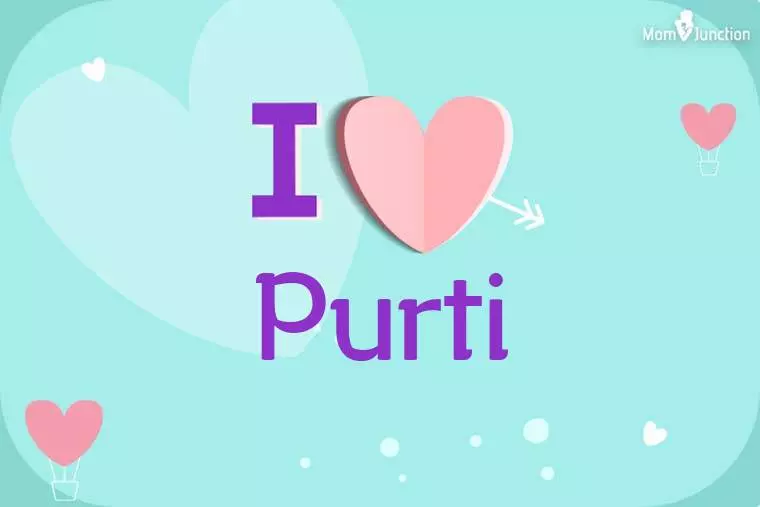 I Love Purti Wallpaper