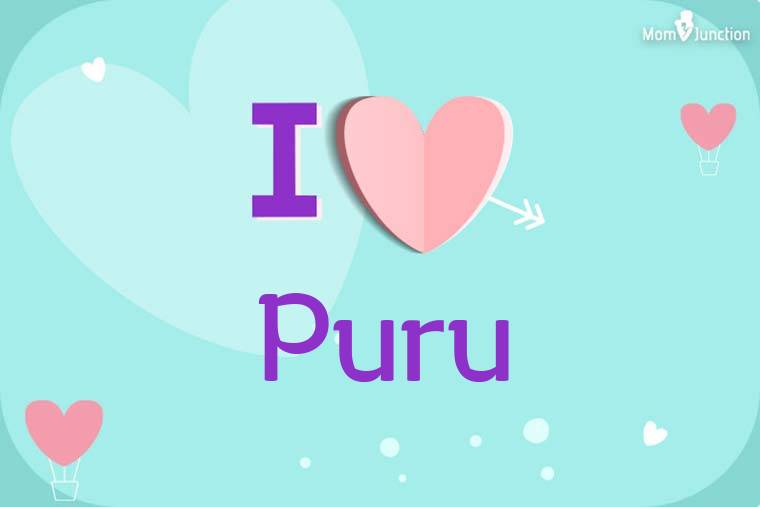 I Love Puru Wallpaper