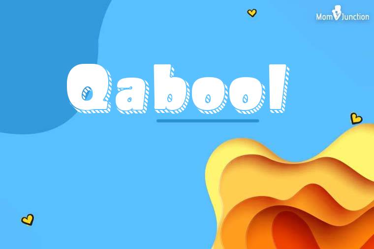 Qabool 3D Wallpaper