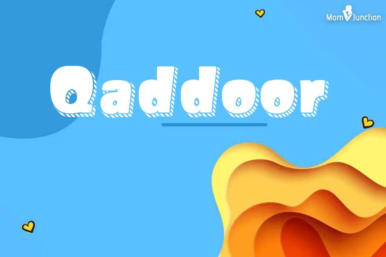 Qaddoor 3D Wallpaper