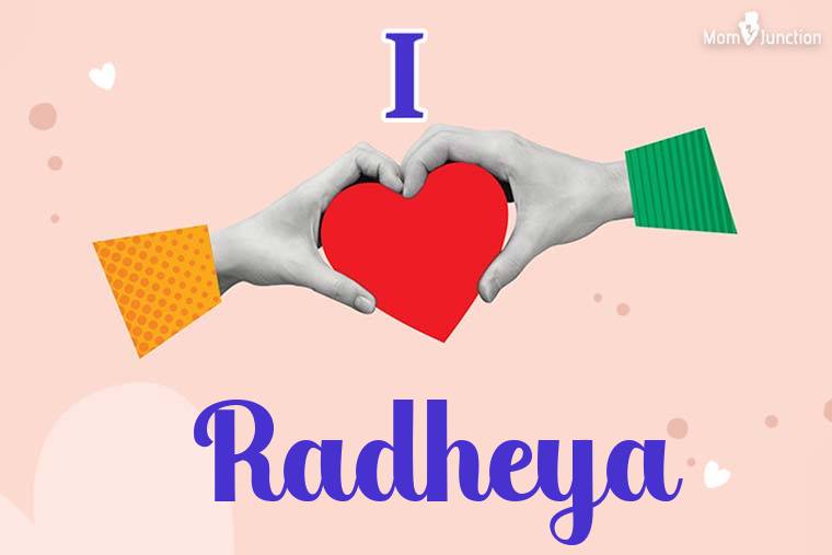 I Love Radheya Wallpaper