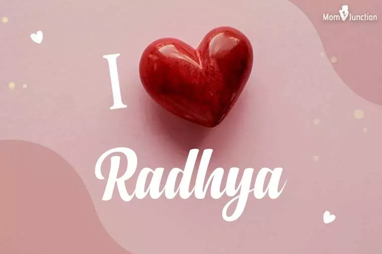 I Love Radhya Wallpaper