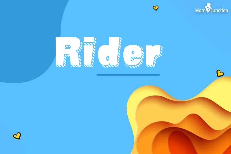 Rider 3D Wallpaper