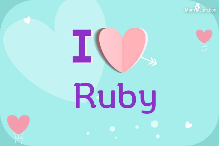 Carta da parati I Love Ruby