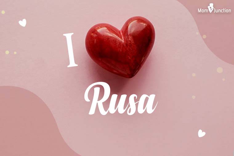 I Love Rusa Wallpaper