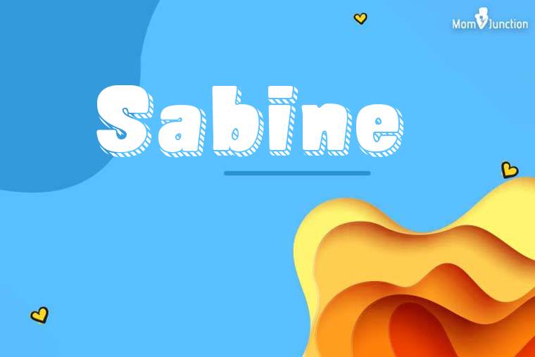Sabine 3D Wallpaper