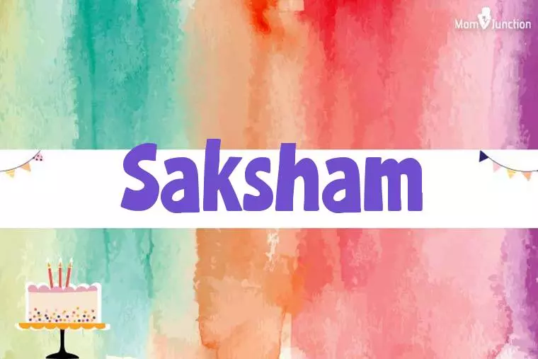 Saksham Birthday Wallpaper