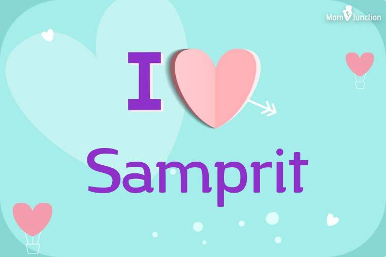 I Love Samprit Wallpaper