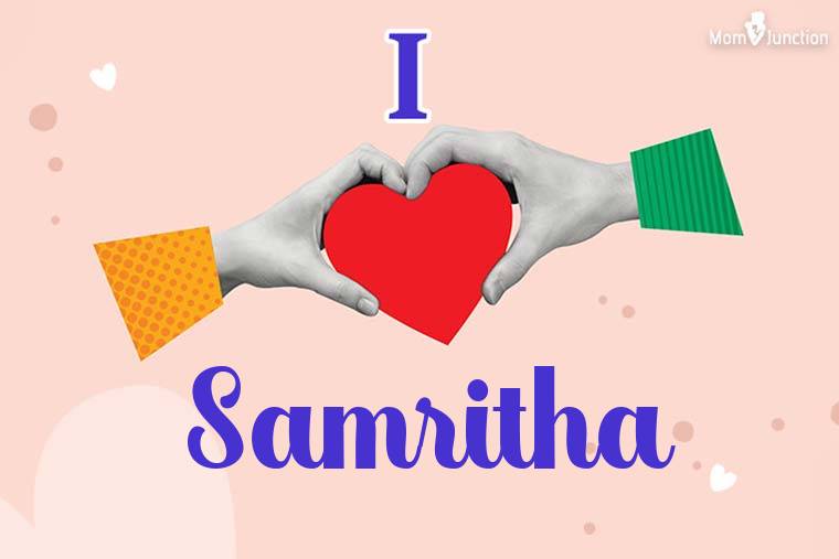 I Love Samritha Wallpaper