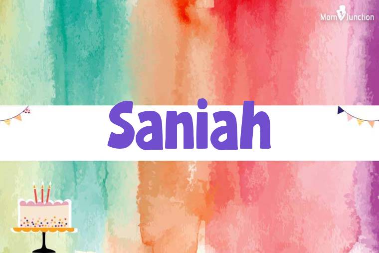 Saniah Birthday Wallpaper