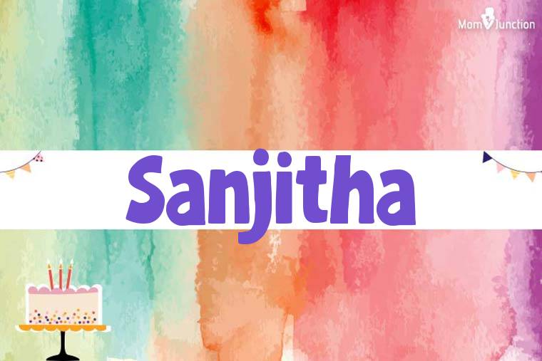 Sanjitha Birthday Wallpaper