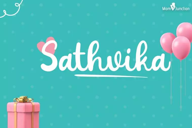 Sathvika Birthday Wallpaper