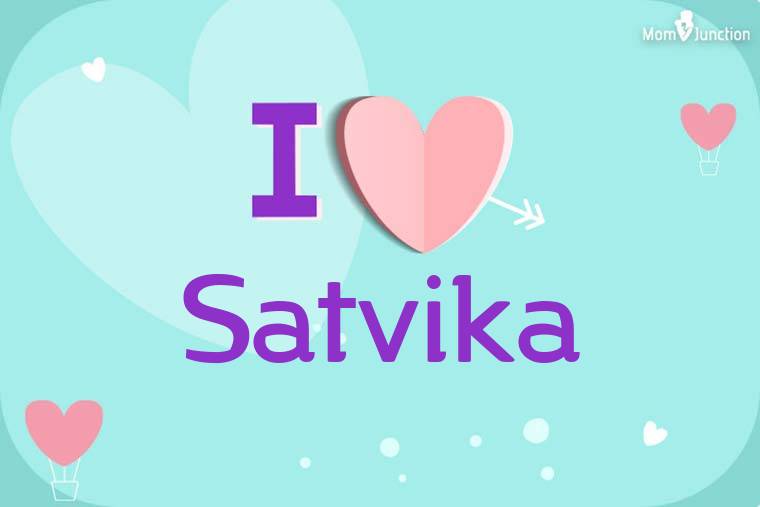I Love Satvika Wallpaper