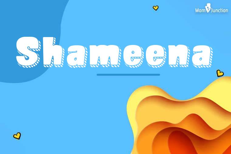 Shameena 3D Wallpaper