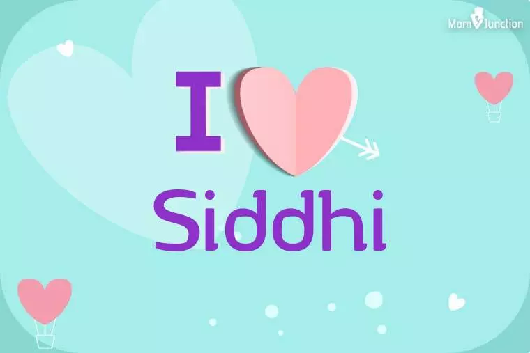 I Love Siddhi Wallpaper