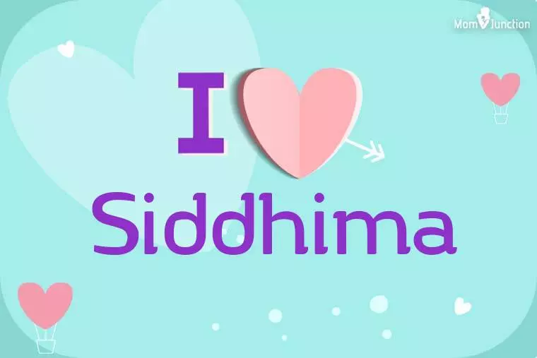 I Love Siddhima Wallpaper