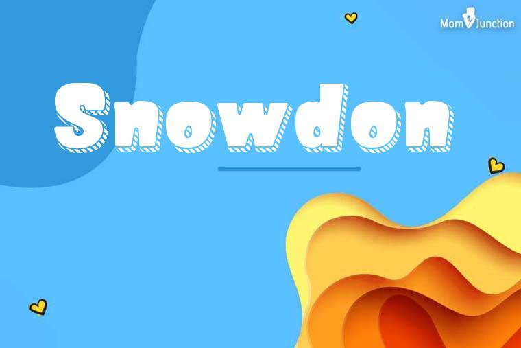 Snowdon 3D Wallpaper