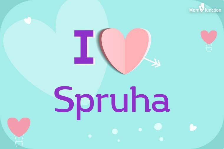 I Love Spruha Wallpaper