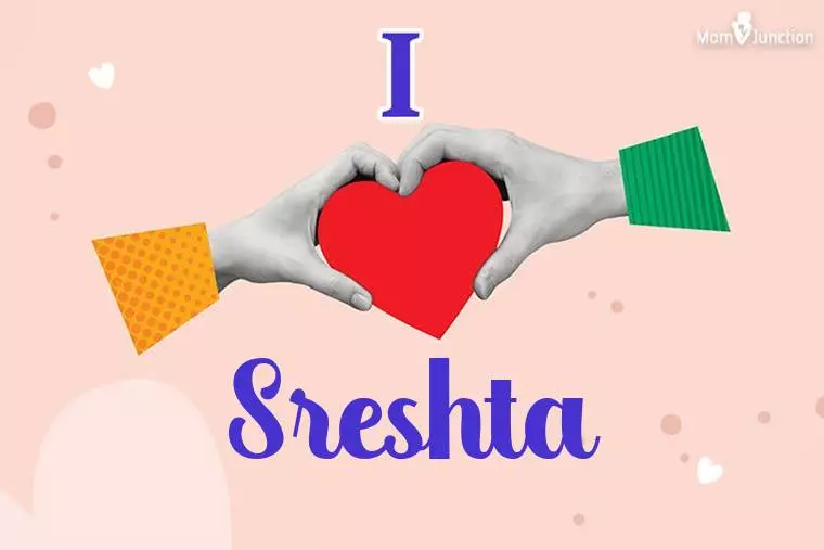 I Love Sreshta Wallpaper