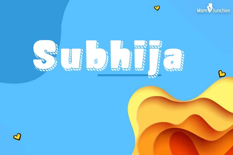 Subhija 3D Wallpaper