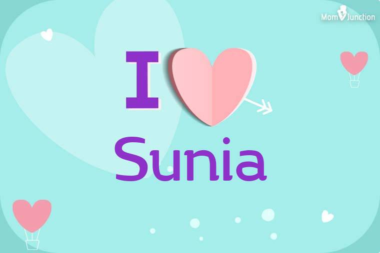 I Love Sunia Wallpaper