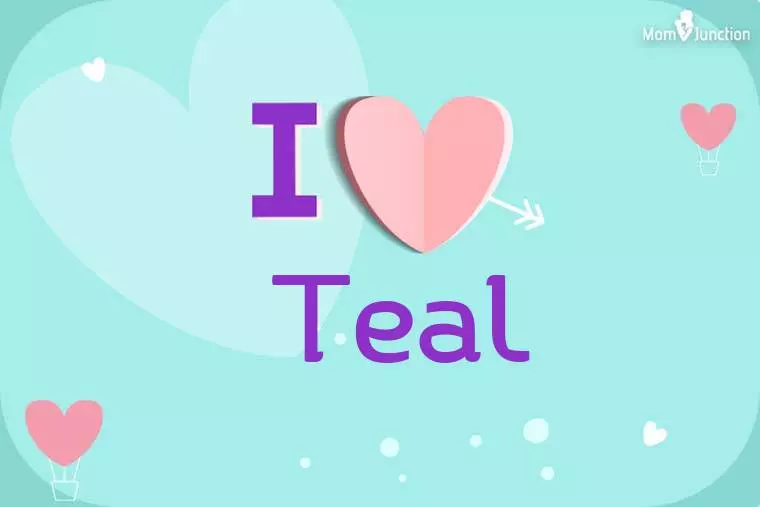 I Love Teal Wallpaper