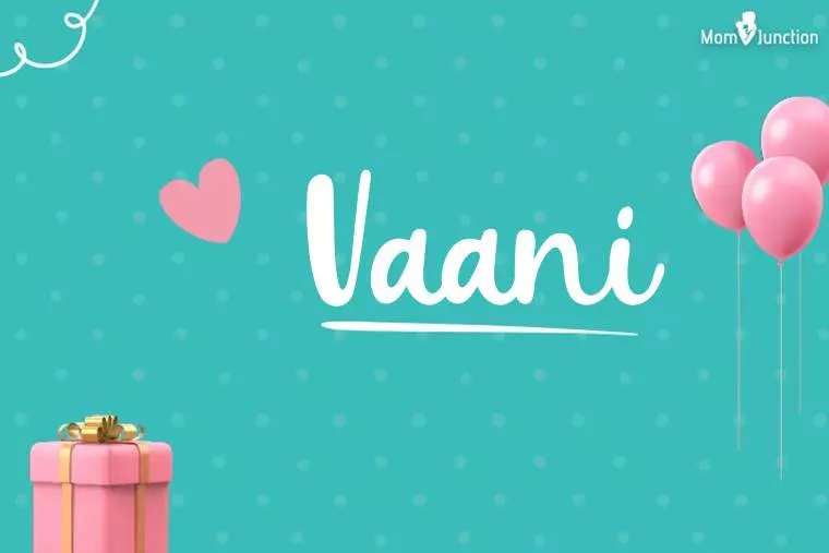 Vaani Birthday Wallpaper