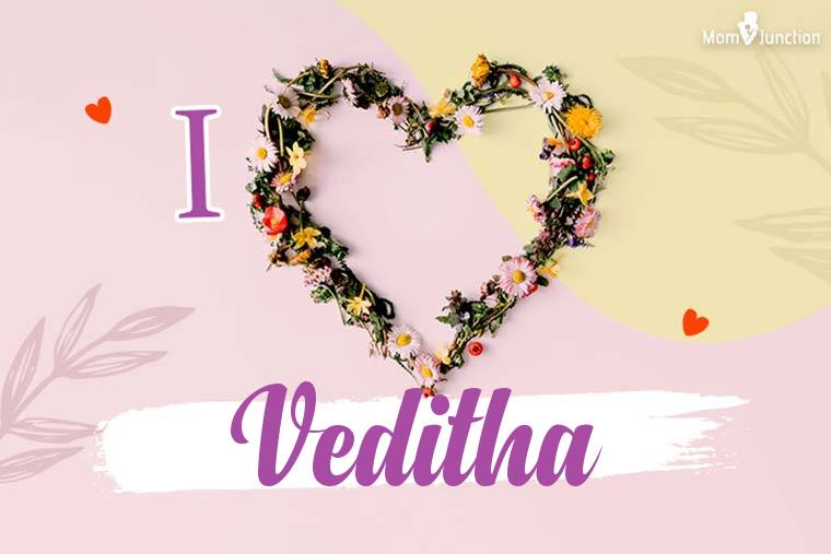 I Love Veditha Wallpaper