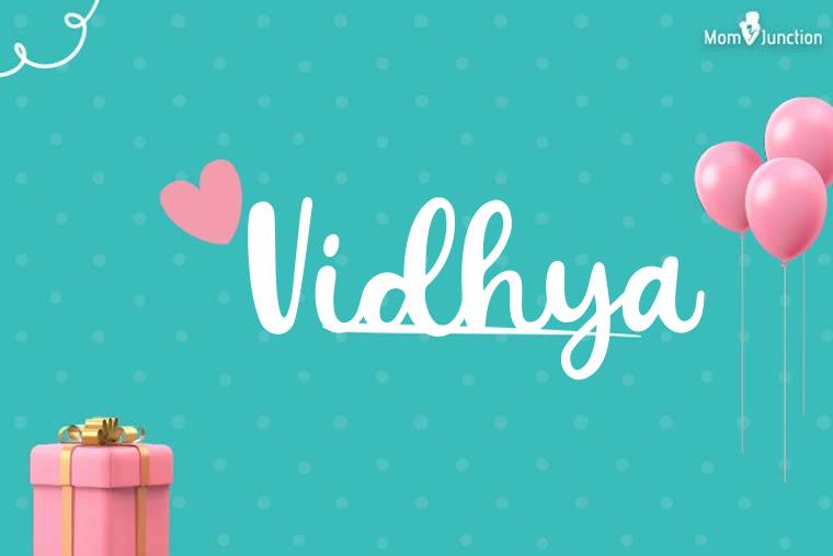 Vidhya Birthday Wallpaper