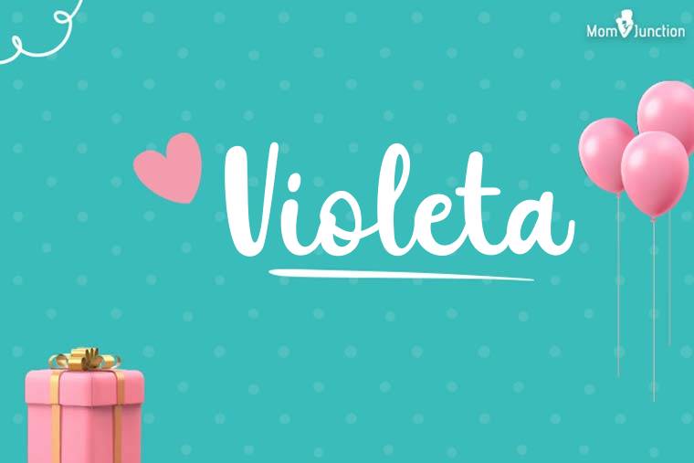 Violeta Birthday Wallpaper