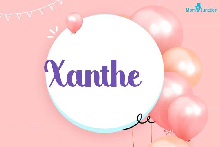 Xanthe Birthday Wallpaper
