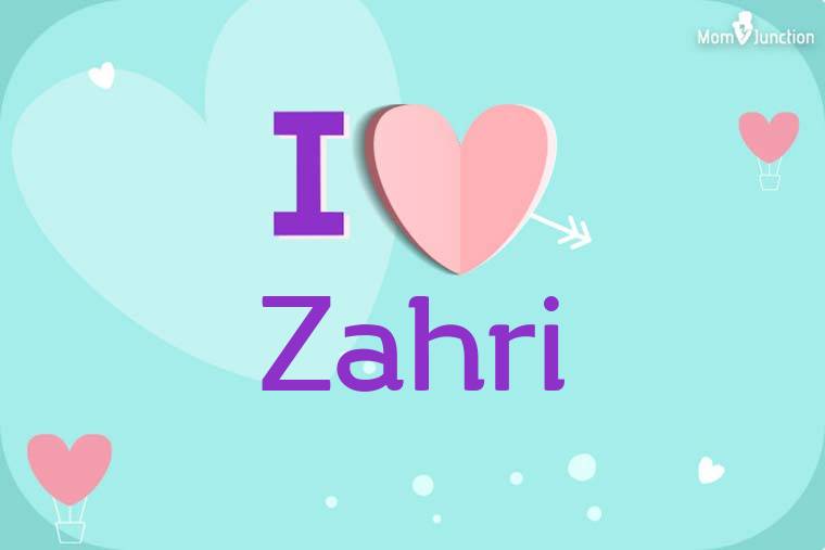 I Love Zahri Wallpaper