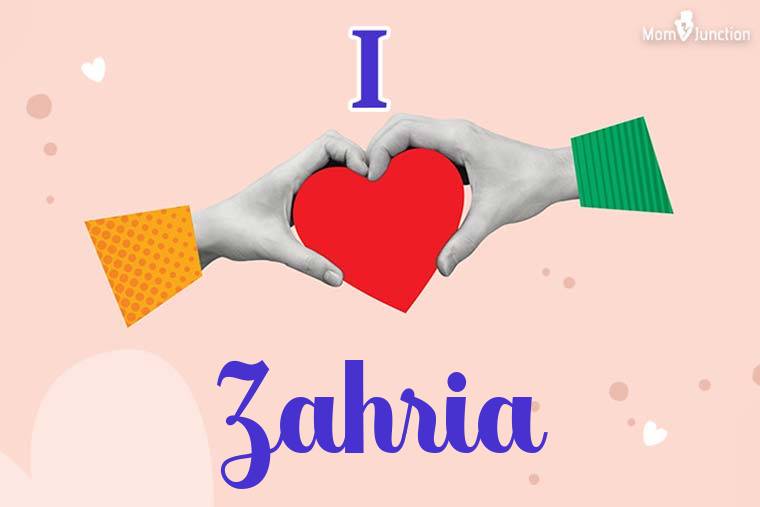I Love Zahria Wallpaper