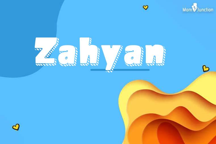 Zahyan 3D Wallpaper