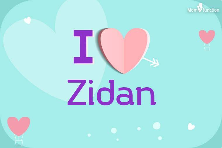 I Love Zidan Wallpaper