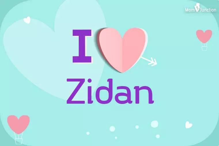 I Love Zidan Wallpaper