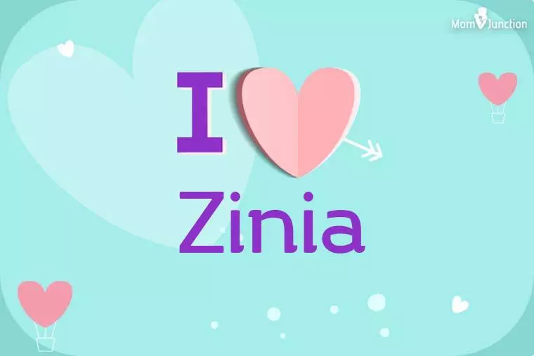 I Love Zinia Wallpaper