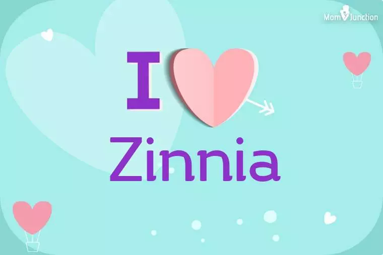 I Love Zinnia Wallpaper