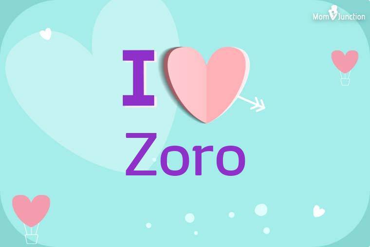 I Love Zoro Wallpaper