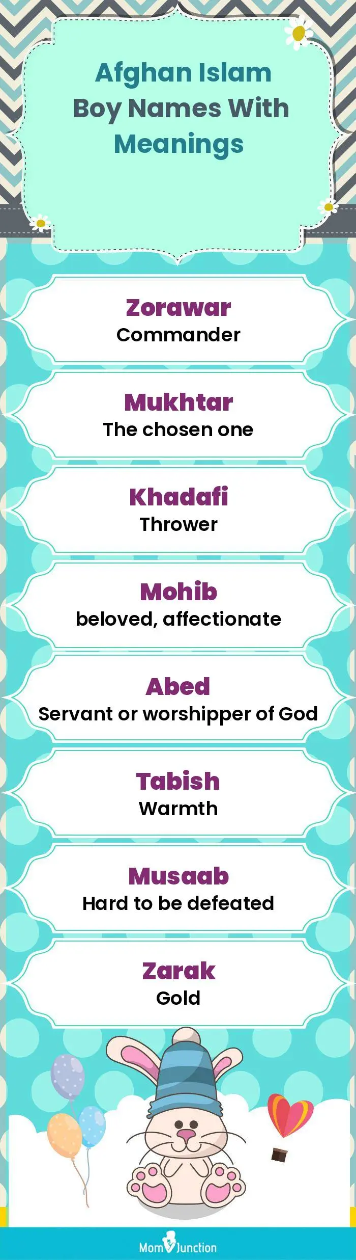  Afghan Islam Boy Names with Meanings(infographic)