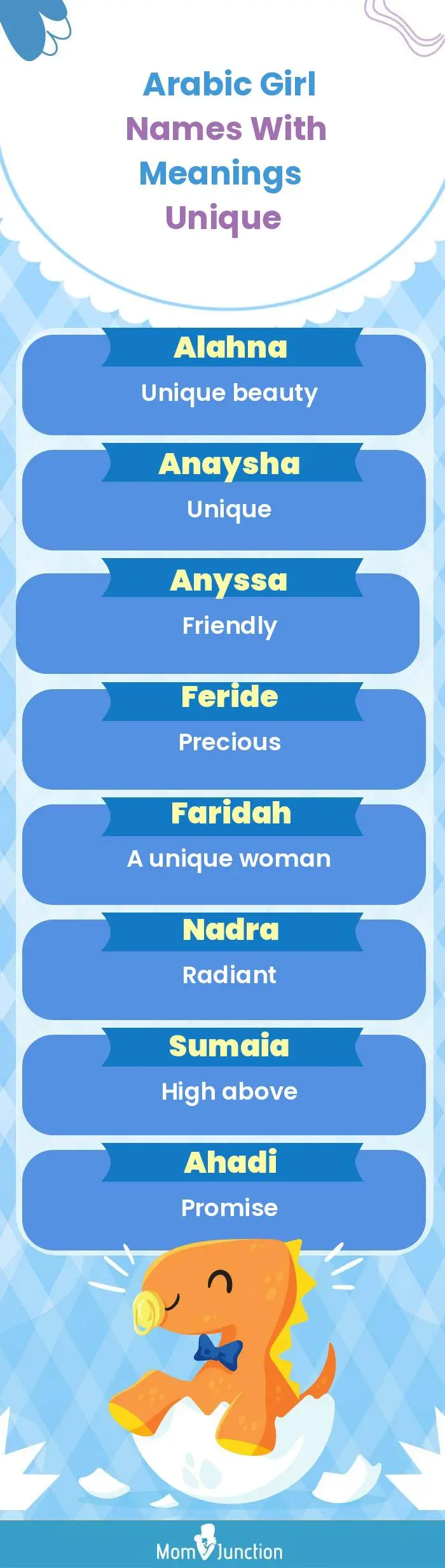  Arabic Girl Names with Meanings Unique(infographic)