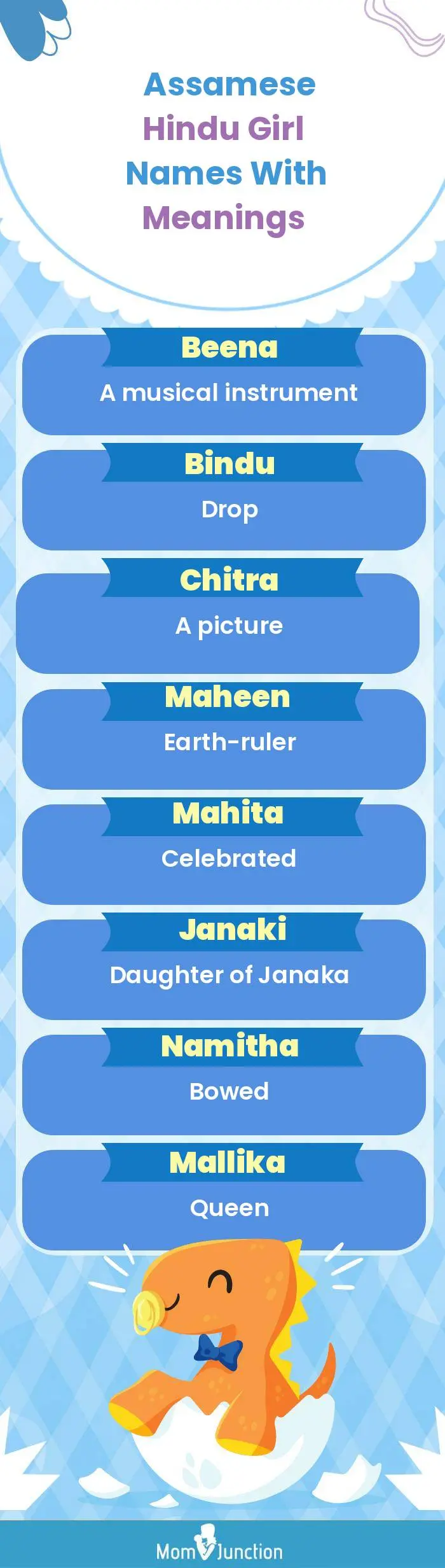  Assamese Hindu Girl Names with Meanings(infographic)