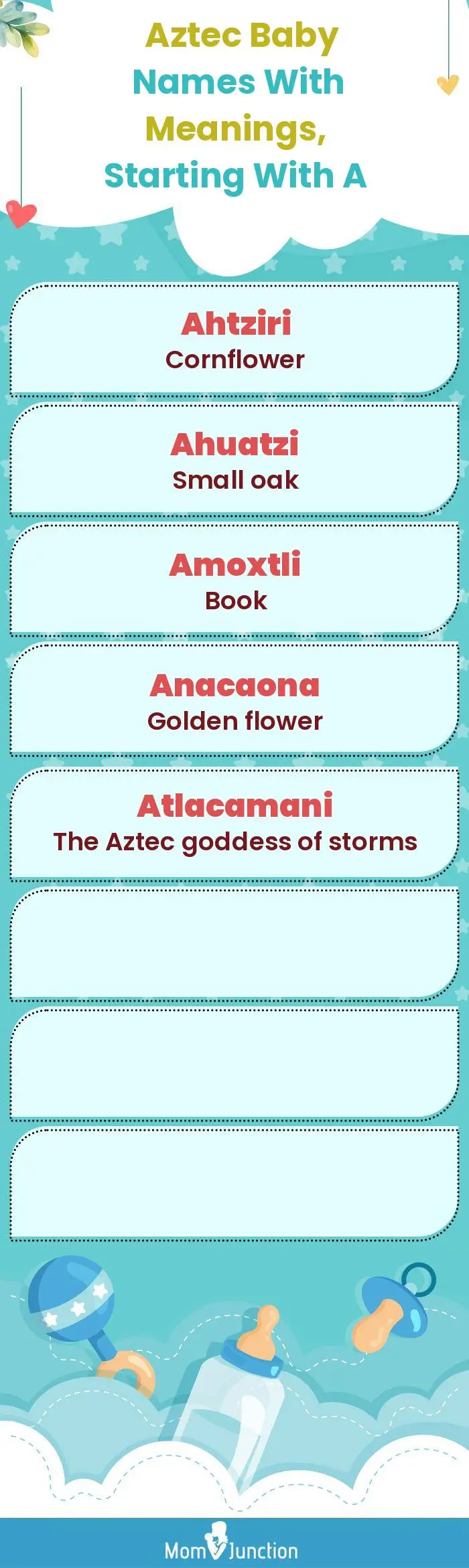  Aztec Baby Names with Meanings, Starting With A(infographic)