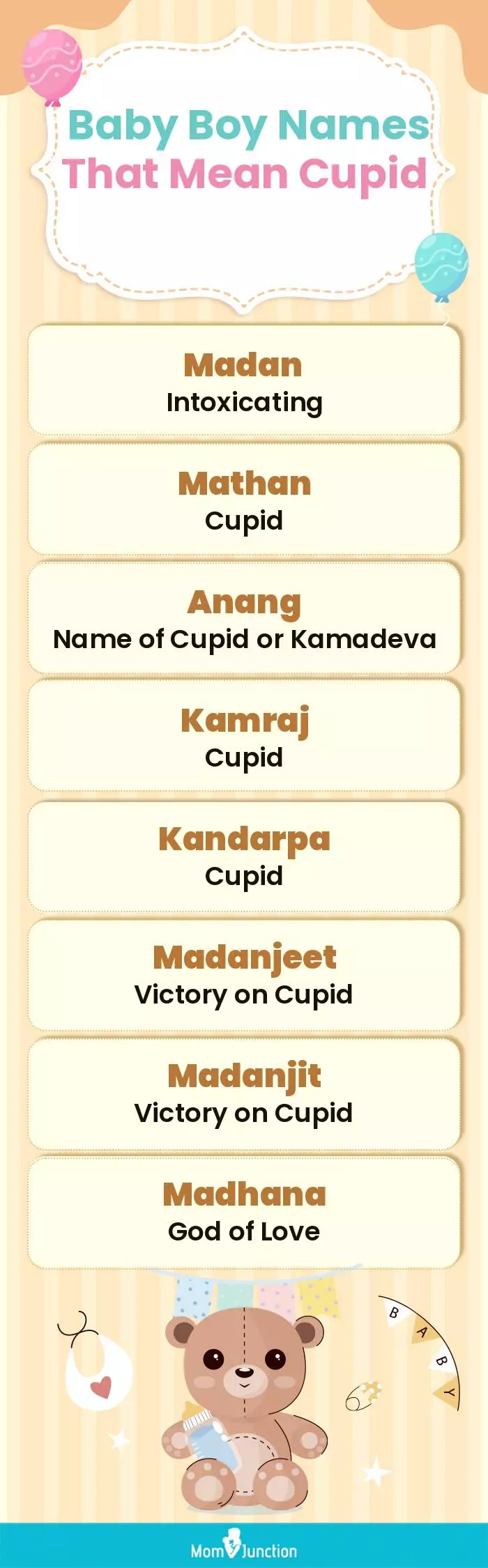  Baby Boy Names That Mean Cupid(infographic)