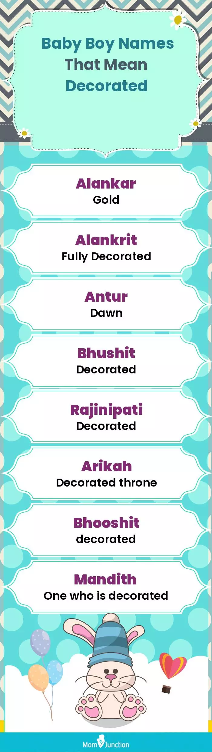  Baby Boy Names That Mean Decorated(infographic)