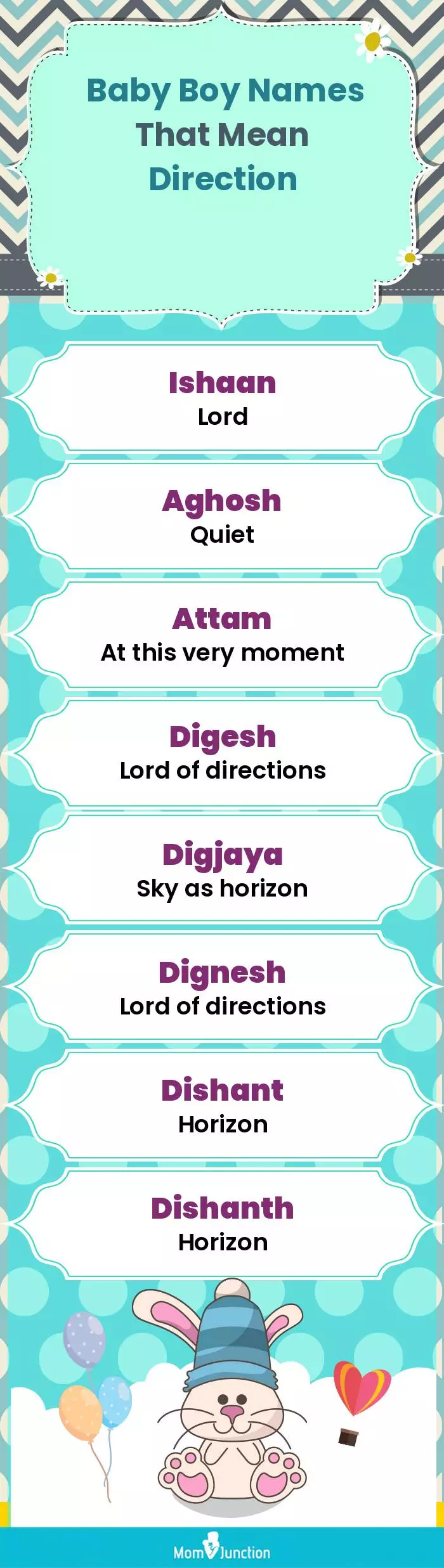  Baby Boy Names That Mean Direction(infographic)